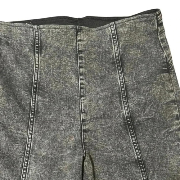 FOREVER 21 super flare denim gray high ruse retro jeans women’s size large - Picture 7 of 10